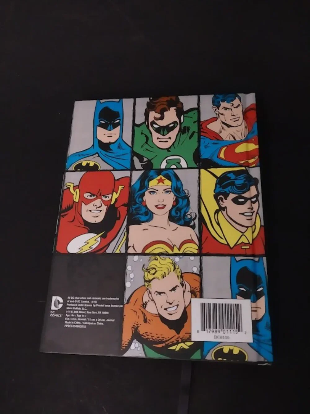 DC Comics Characters Grid Hard Cover Journal